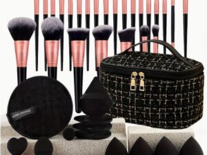 47 pièces Ensemble de Pinceaux de Maquillage Professionnel