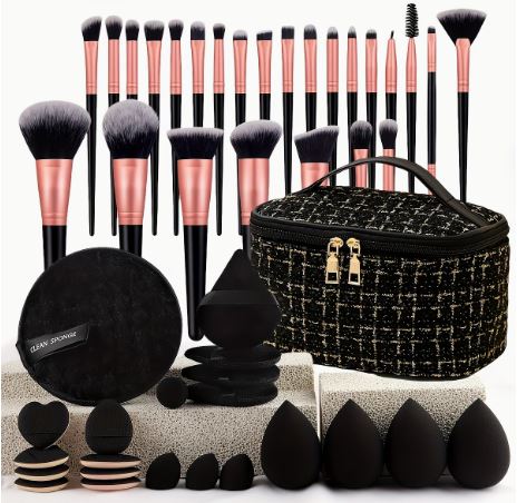 47 pièces Ensemble de Pinceaux de Maquillage Professionnel