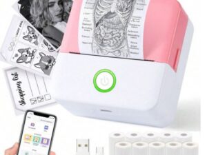 2 Minis imprimantes à autocollants avec 10 rouleaux de papier